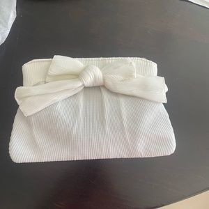Bridal White clutch or crossbody